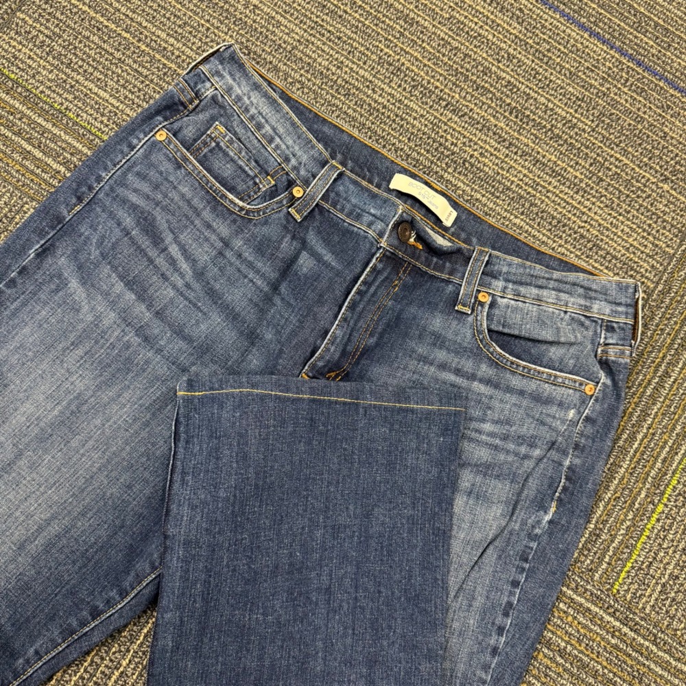 Levi's 515 Bootcut Jeans Womens 14 S/C Blue Good Mid Rise Stretch Denim